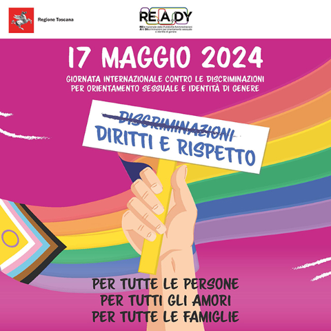 17 Maggio 2024 - Giornata Internazionale contro le discriminazioni per orientamento sessuale e identità di genere