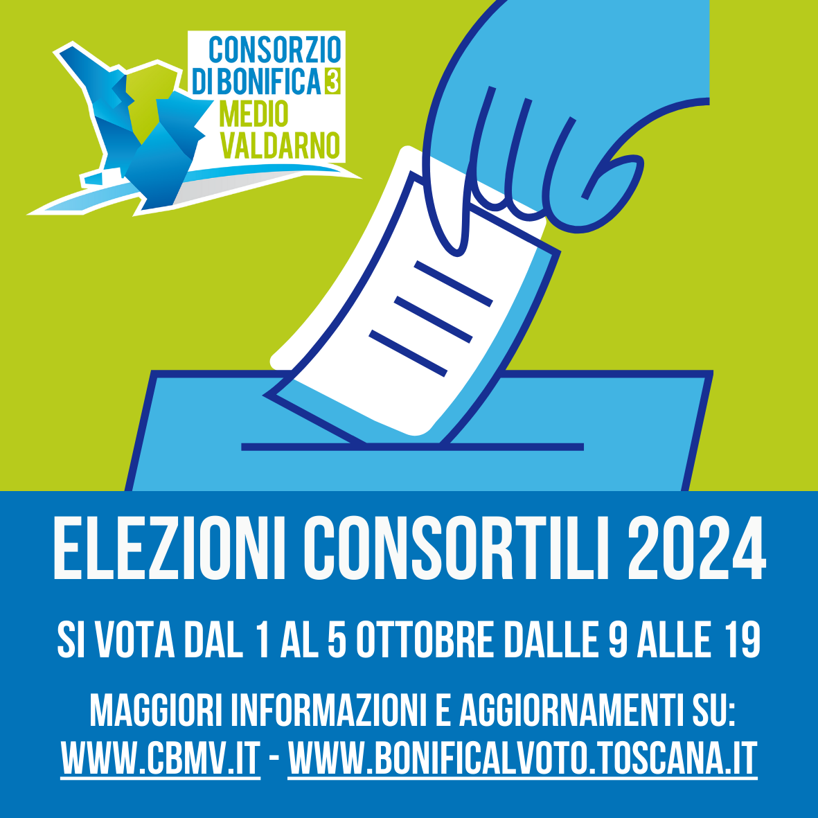 Elezioni del Consorzio di bonifica Medio Valdarno 2024