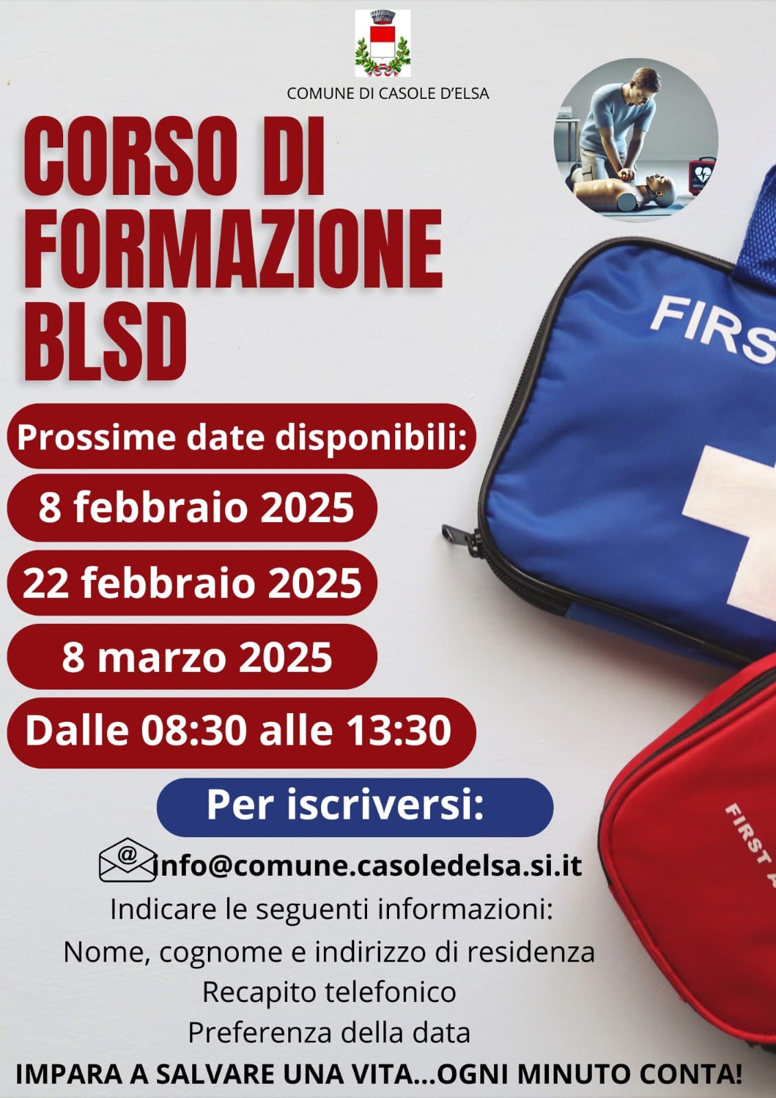 Corso di formazione BLSD - 22 Febbraio 2025