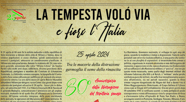 Festa della Liberazione - 25 Aprile 2024 a Siena 